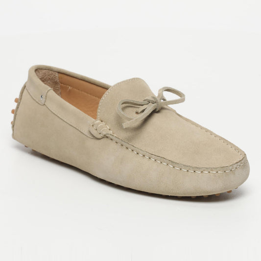 ANDY mocassins à lacets beige clair