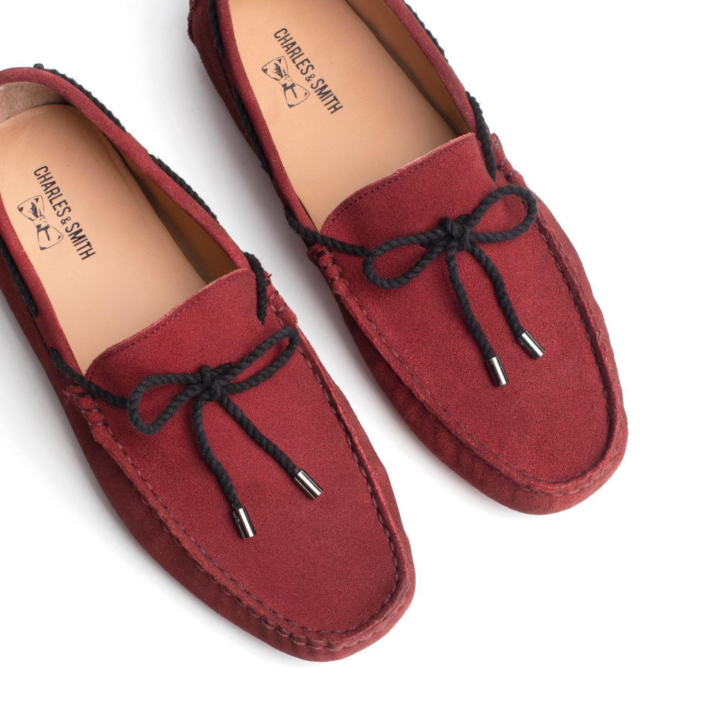 BUTLER mocassins à lacets bordeaux