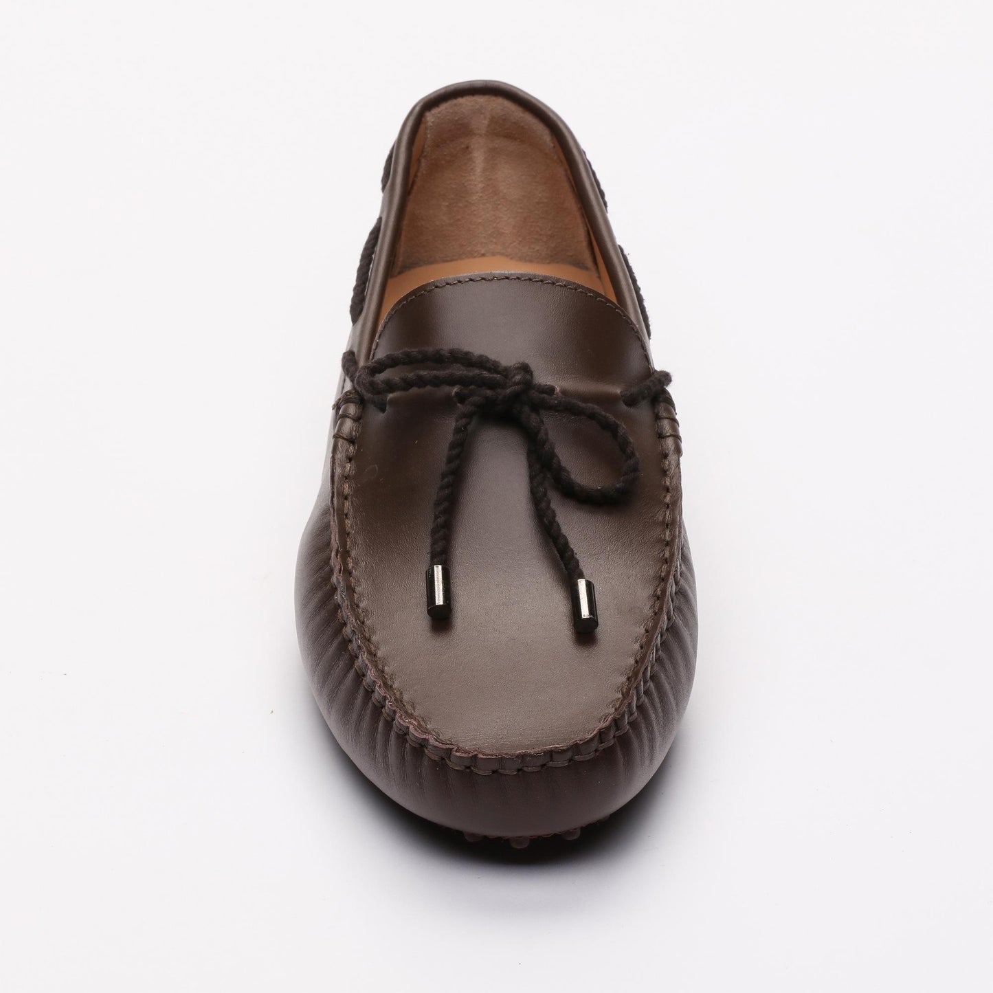 BUTLER mocassins à lacets chocolat