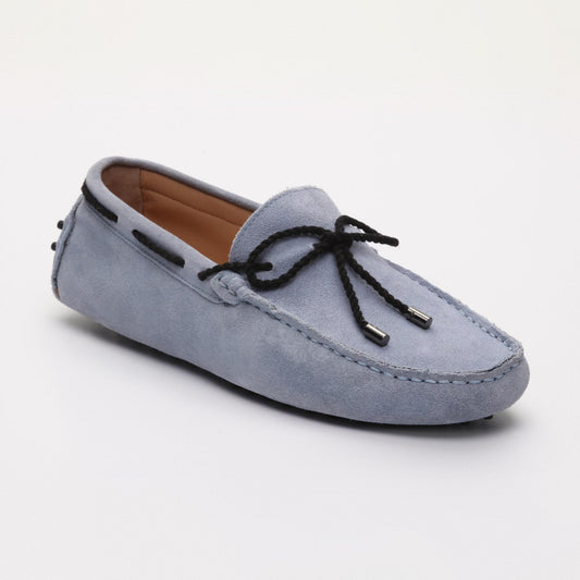 BUTLER mocassins à lacets ciel