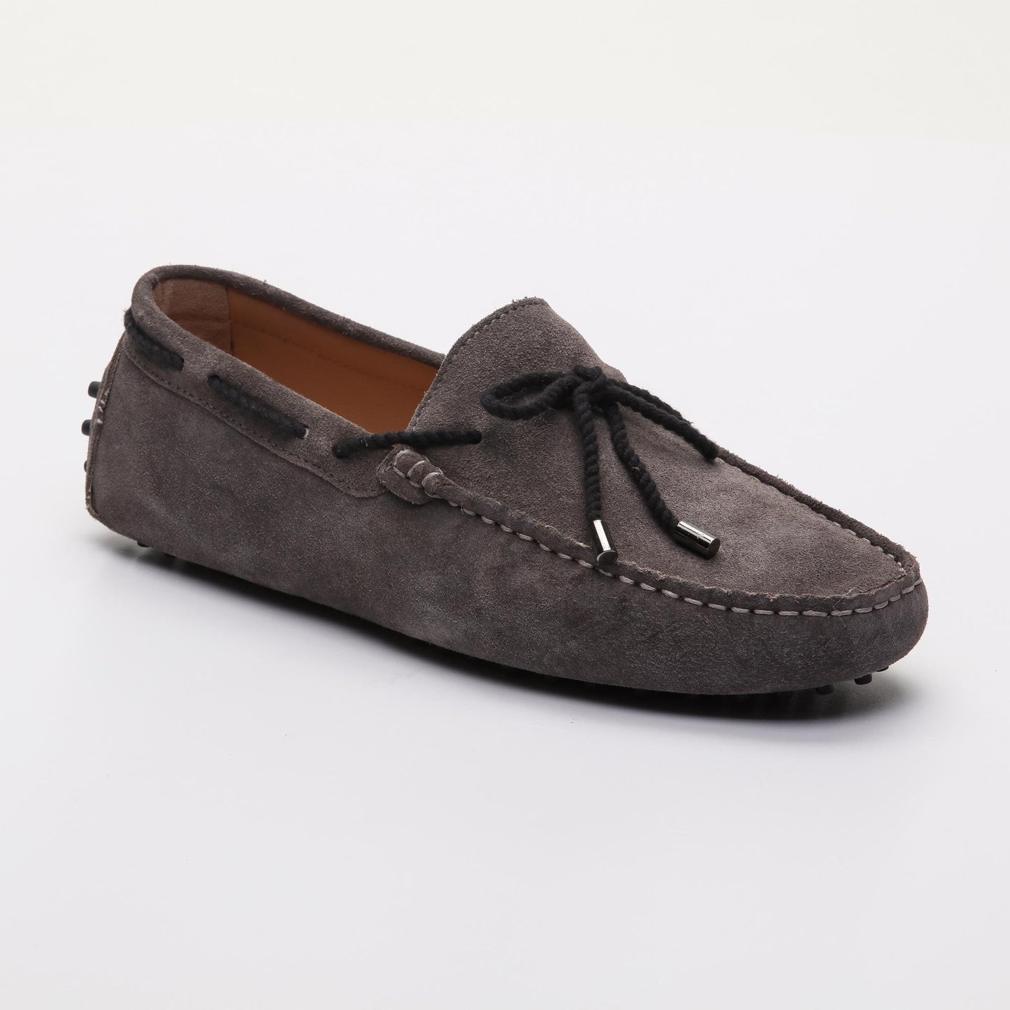 BUTLER mocassins à lacets gris foncé