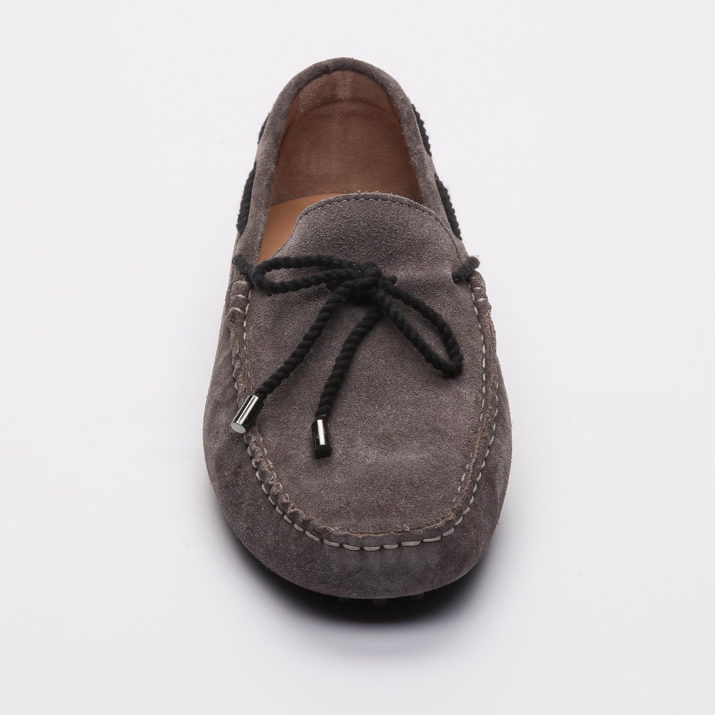 BUTLER mocassins à lacets gris foncé