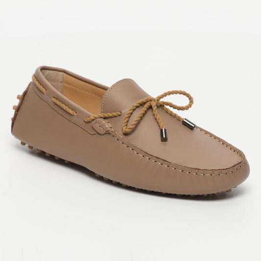 BUTLER mocassins à lacets noisette
