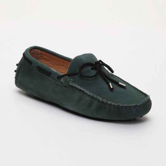 BUTLER mocassins à lacets vert