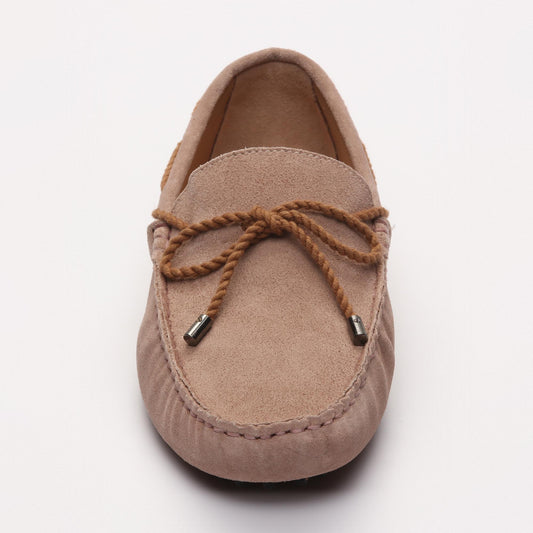 BUTLER mocassins à lacets vieux rose