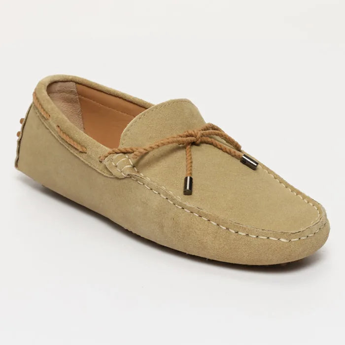 BUTLER mocassins à lacets beige