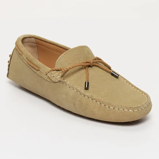 BUTLER mocassins à lacets beige
