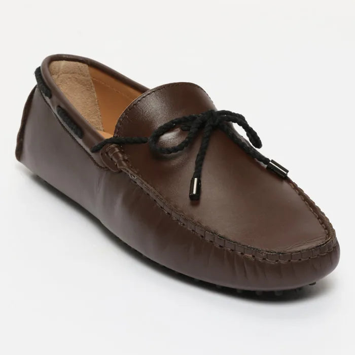 BUTLER mocassins à lacets chocolat