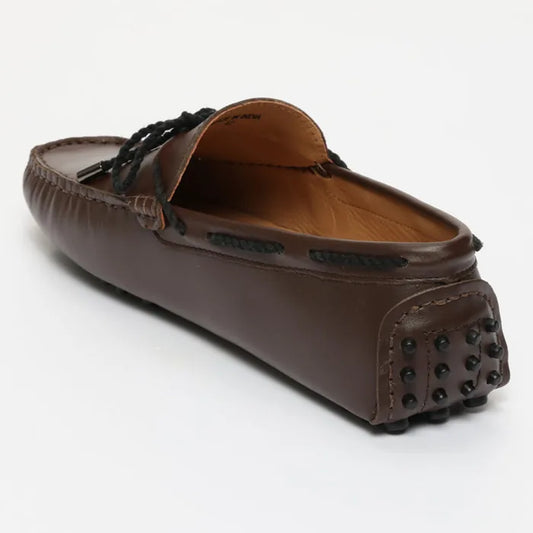 BUTLER mocassins à lacets chocolat