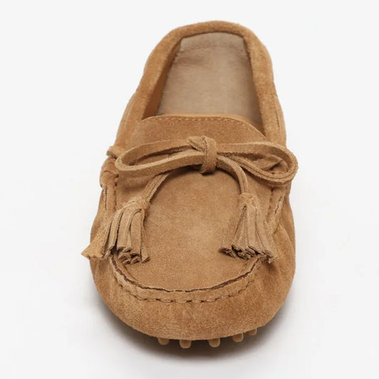 JANUARY mocassins à pompons creme