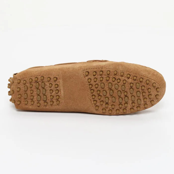 JANUARY mocassins à pompons creme