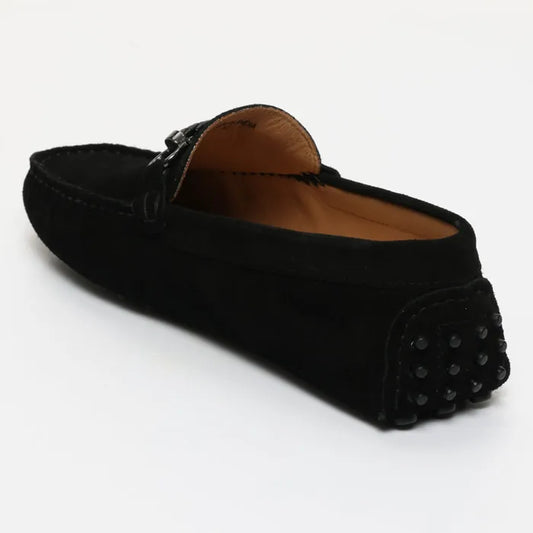 TRENTON mocassins fantaisie noir
