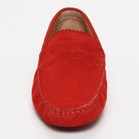 DENNIS mocassins classiques rouge