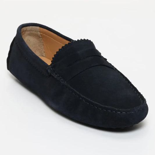DENNIS mocassins classiques marine
