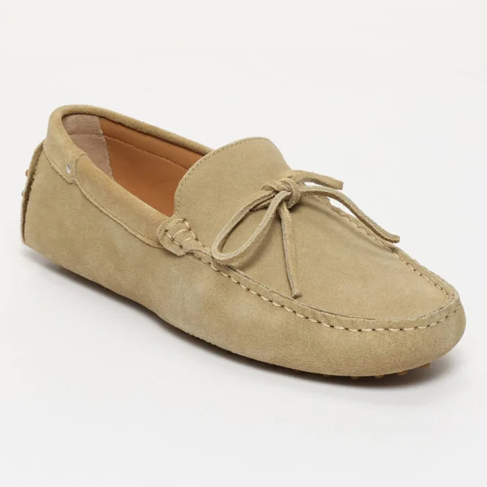 ANDY mocassins à lacets beige