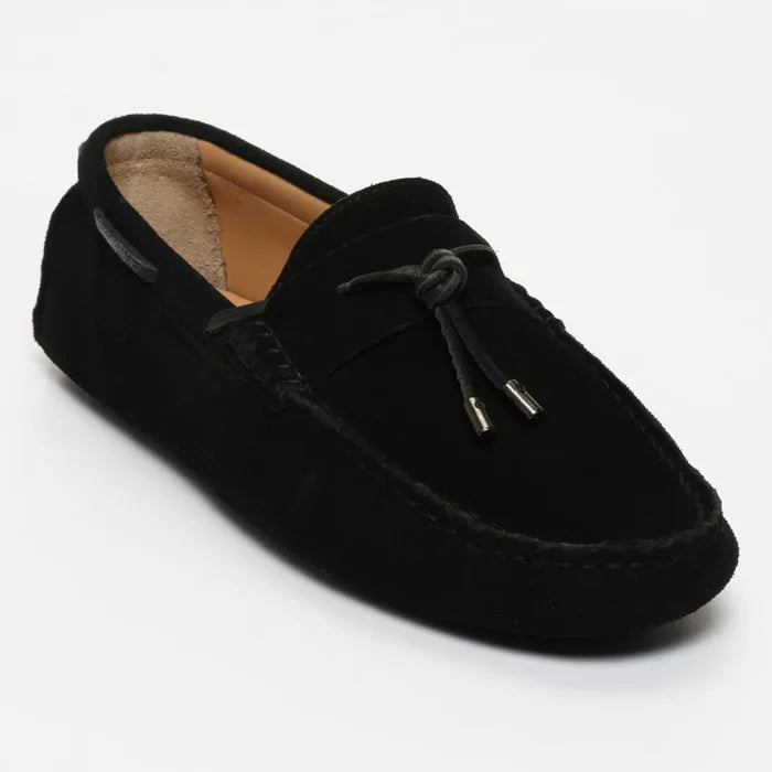 CLAYTON mocassins à lacets noir