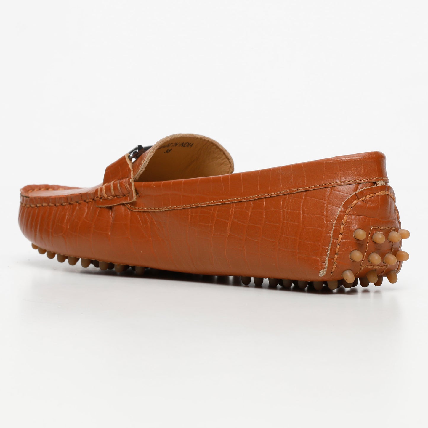 BANDY mocassins fantaisies croco camel