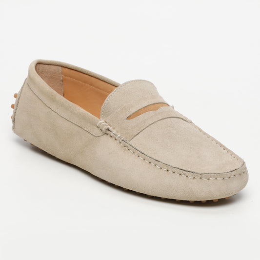DRAKE mocassins classiques kaki brun