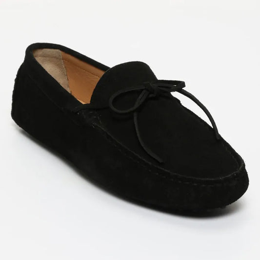 JOHNNY mocassins à lacets noir