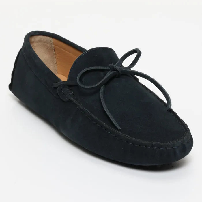 JOHNNY mocassins à lacets marine