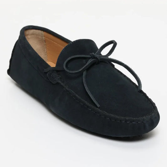 JOHNNY mocassins à lacets marine