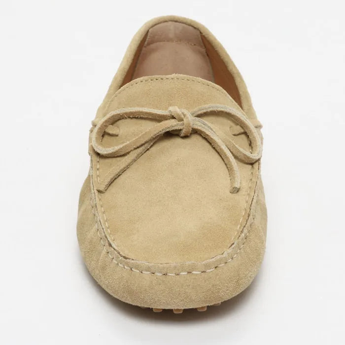 JOHNNY mocassins à lacets beige