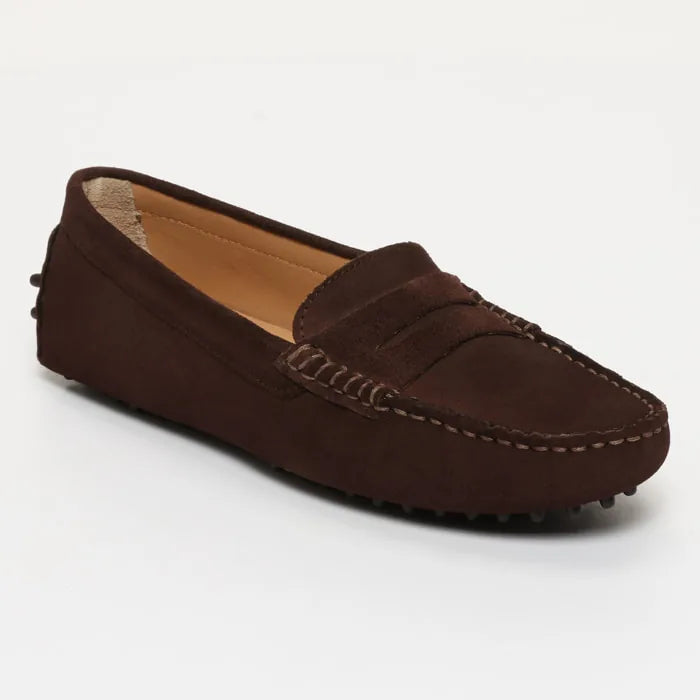 THANDIE mocassins classiques chocolat