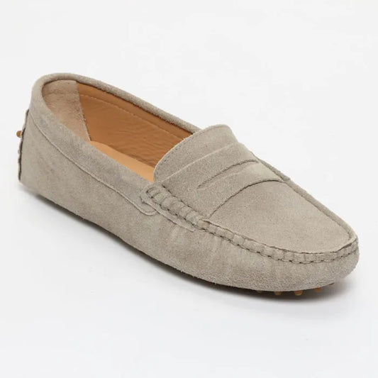THANDIE mocassins classiques gris clair