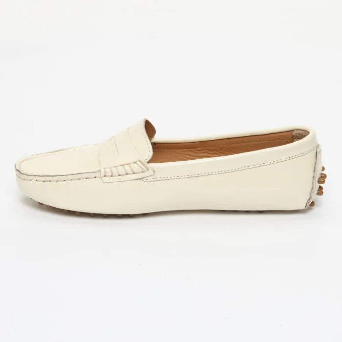 THANDIE mocassins classiques blanc