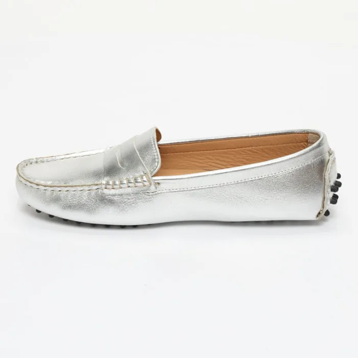 THANDIE mocassins classiques argent
