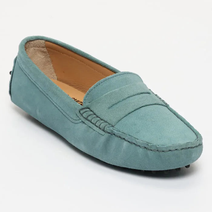 THANDIE mocassins classiques gris bleu