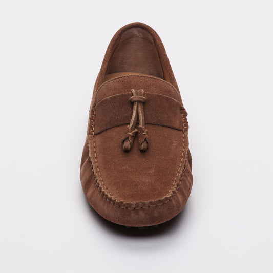 DALTON mocassins à pompons camel