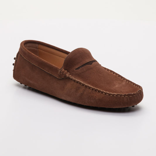 DARREN mocassins classiques camel et chocolat