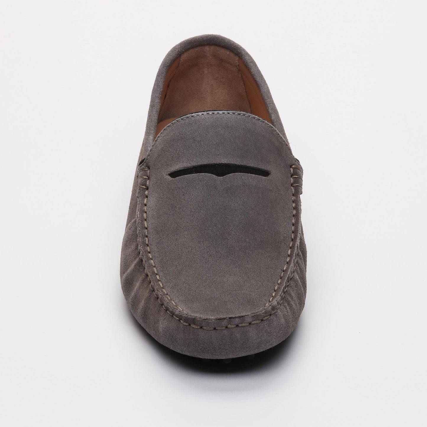 DARREN mocassins classiques gris foncé et noir
