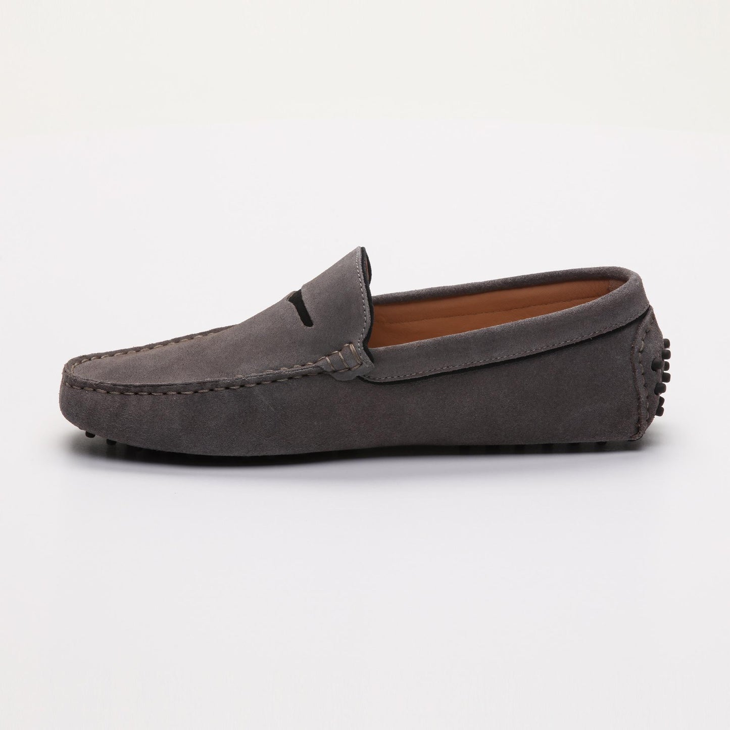 DARREN mocassins classiques gris foncé et noir