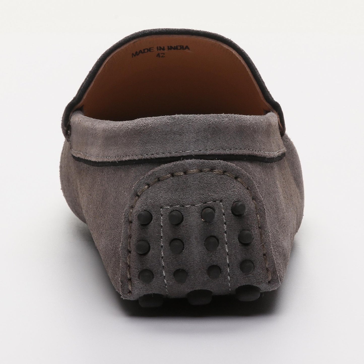 DARREN mocassins classiques gris foncé et noir