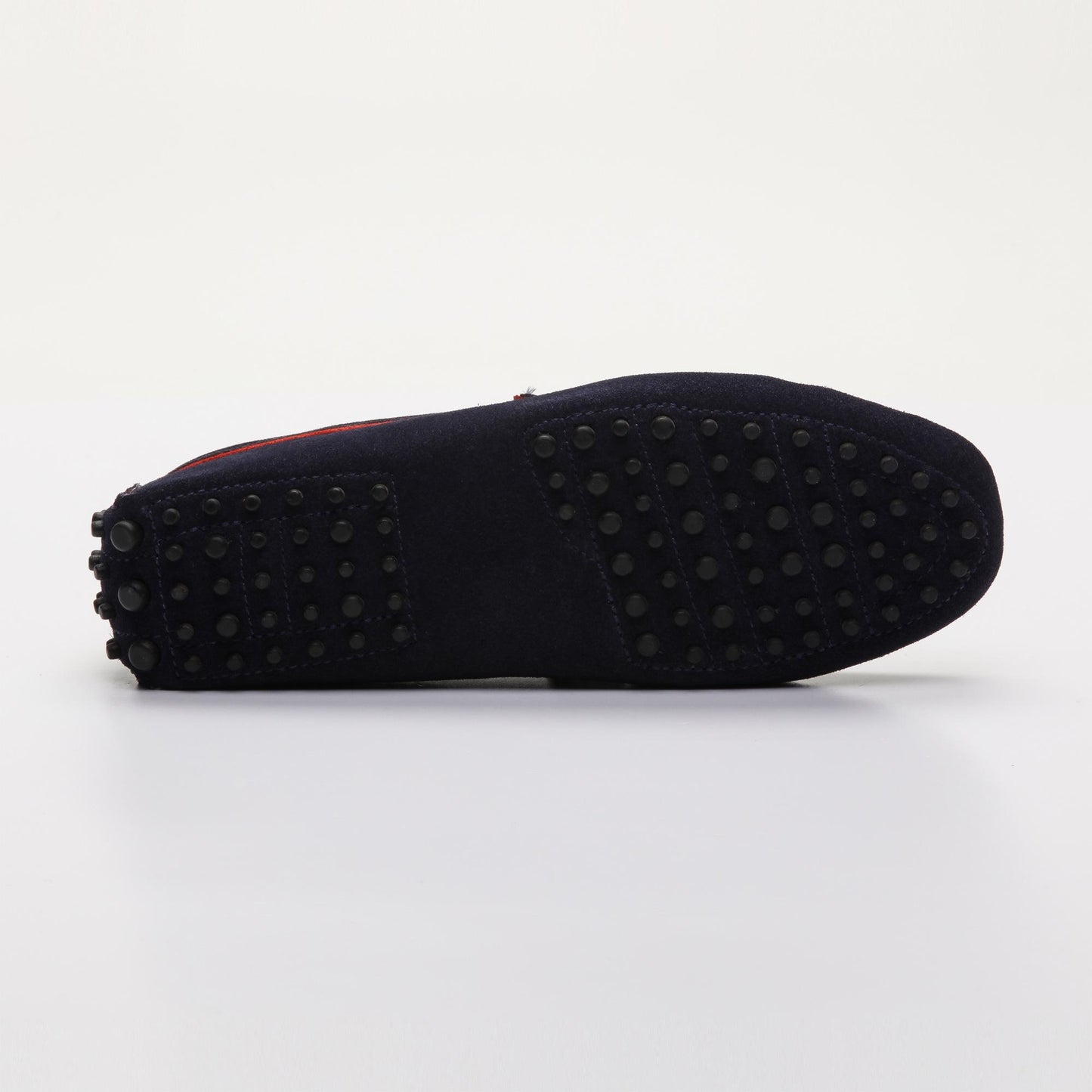 DARREN mocassins classiques marine et rouge