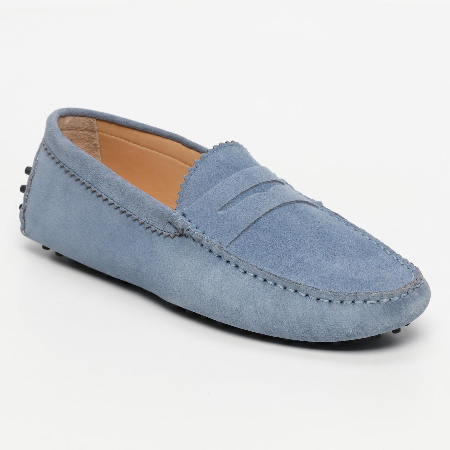 DENNIS mocassins classiques bleu denim