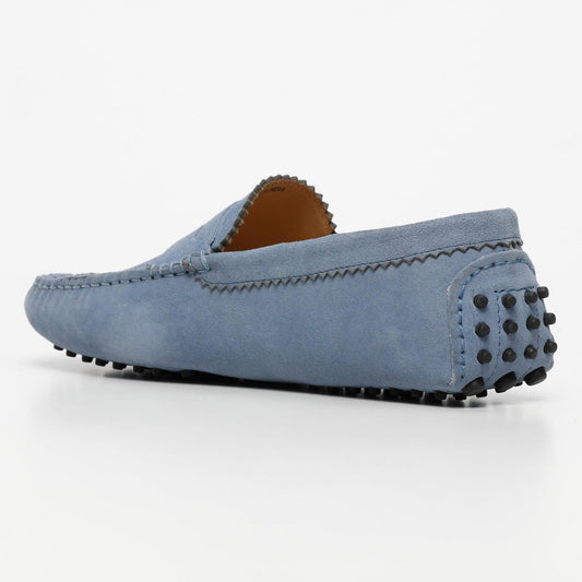 DENNIS mocassins classiques bleu denim