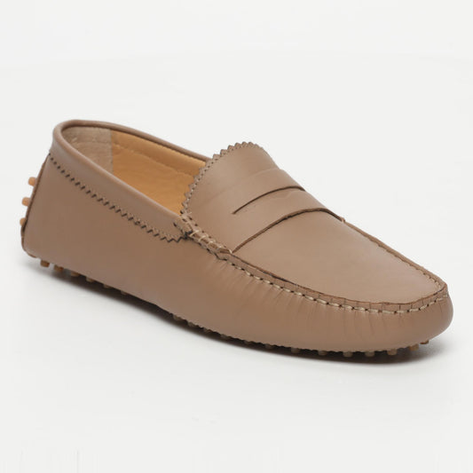 DENNIS mocassins classiques noisette