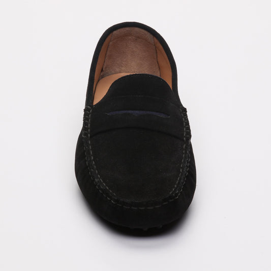 DRAKE mocassins classiques noir et océan