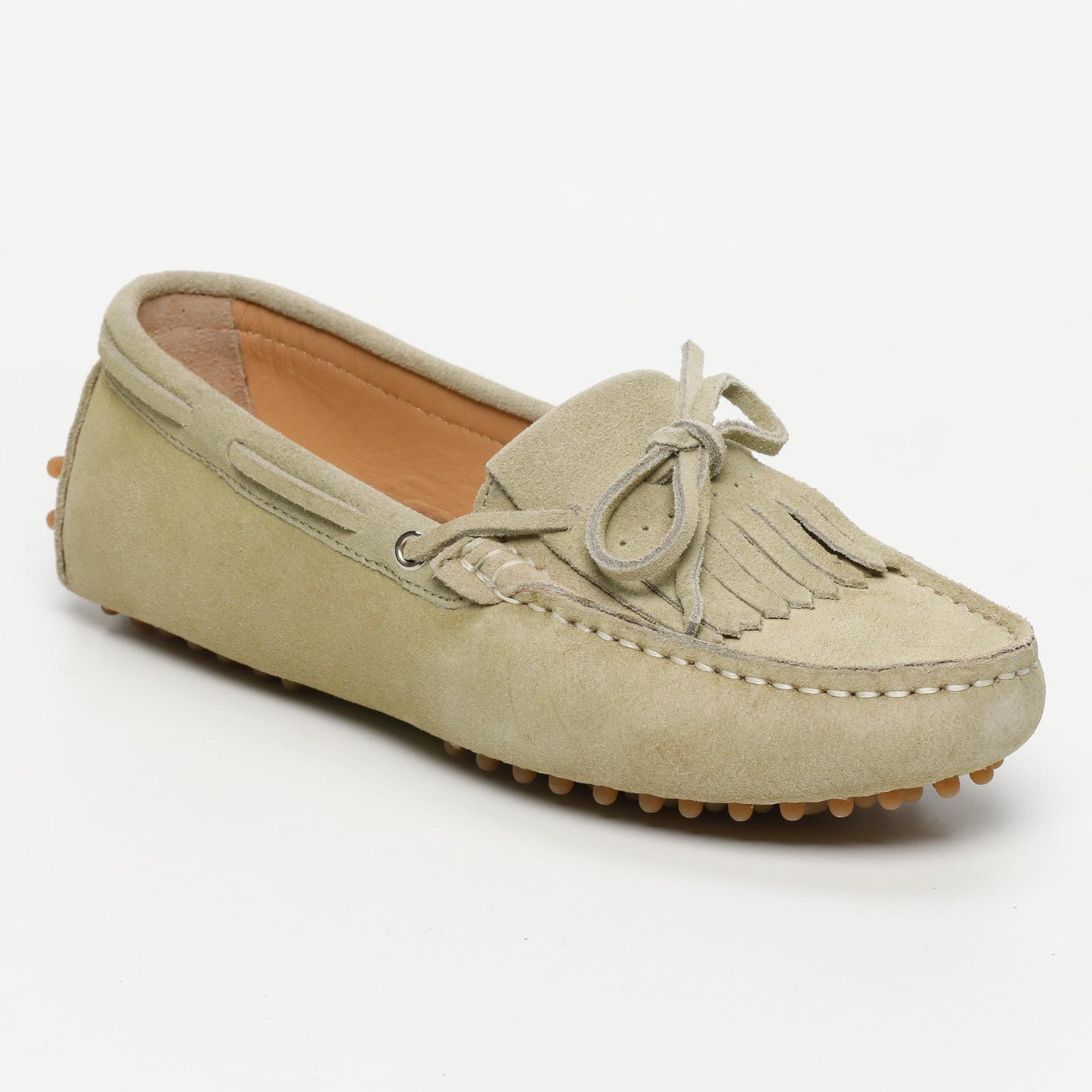 EMMA mocassins à lacets anis
