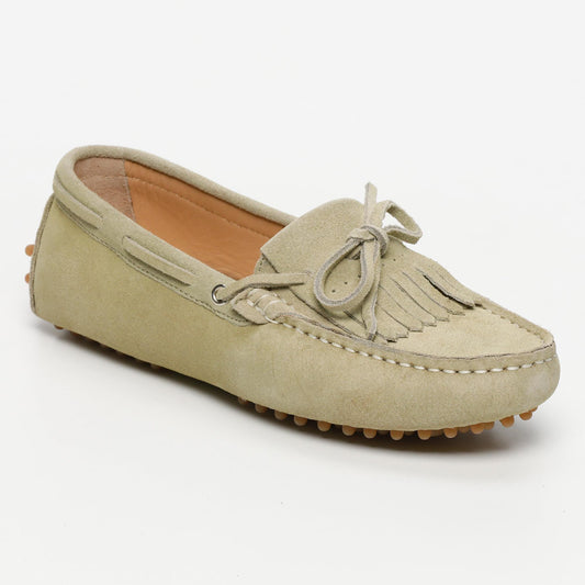 EMMA mocassins à lacets anis