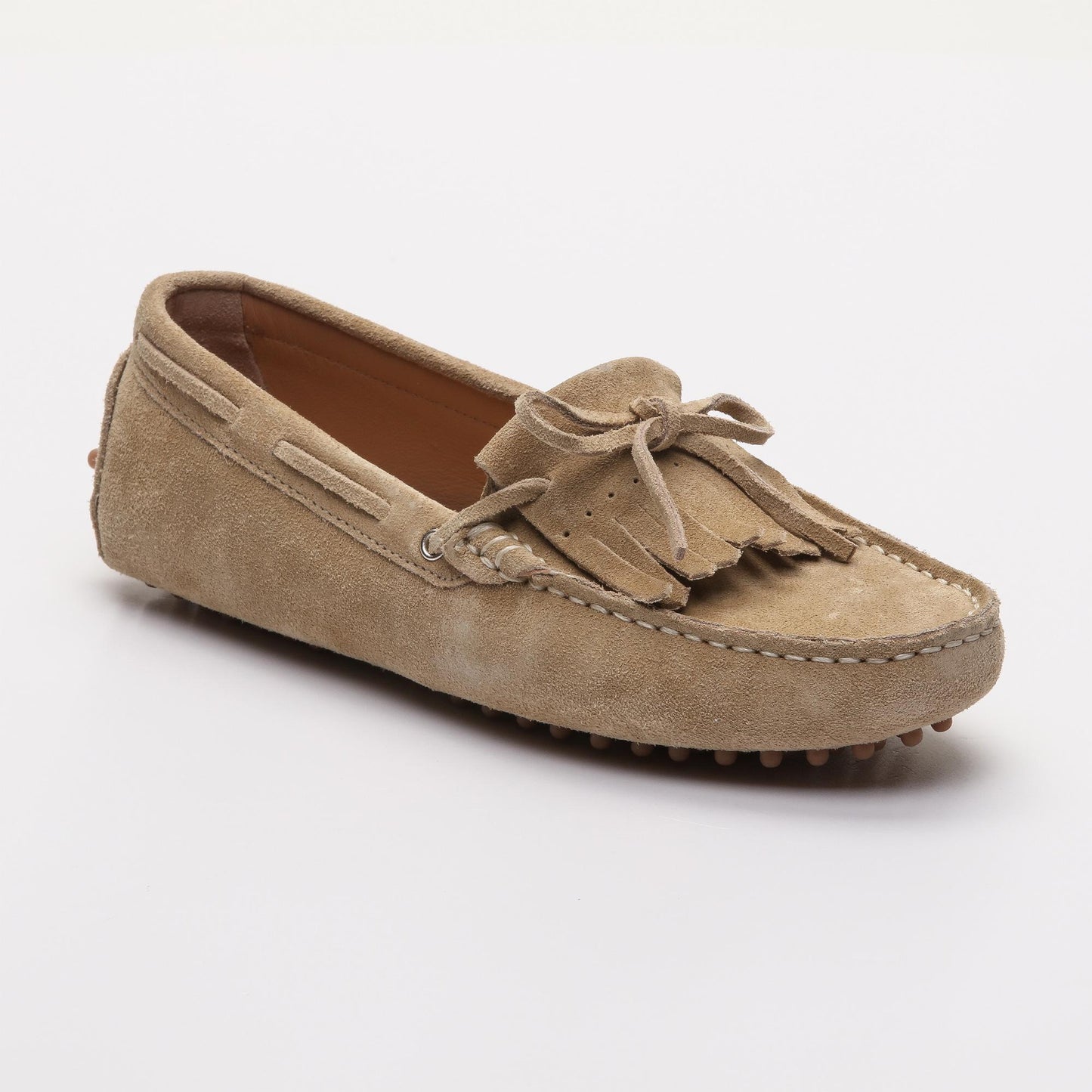 EMMA mocassins à lacets beige