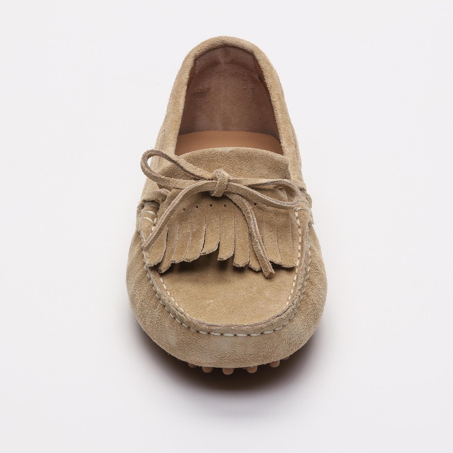 EMMA mocassins à lacets beige