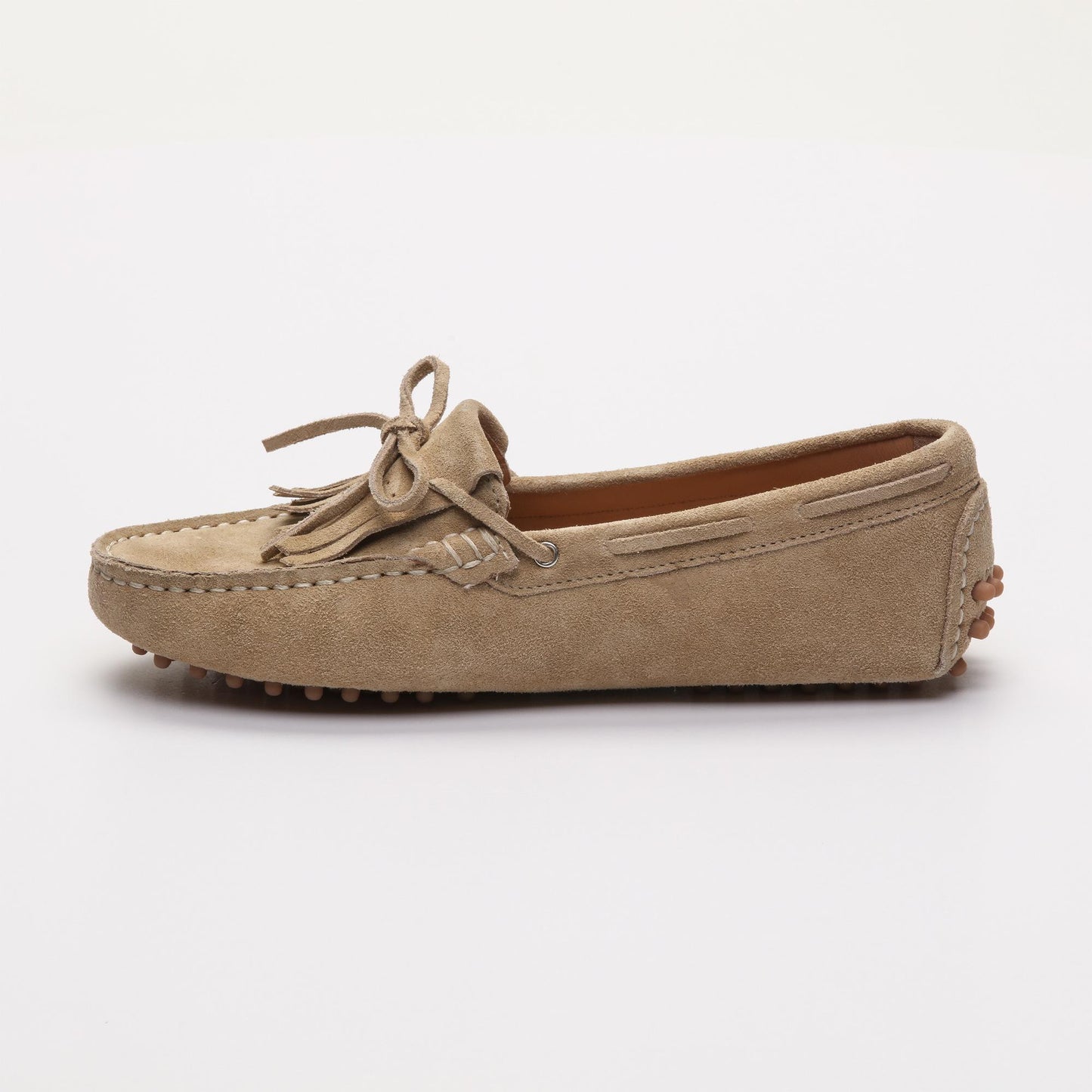 EMMA mocassins à lacets beige