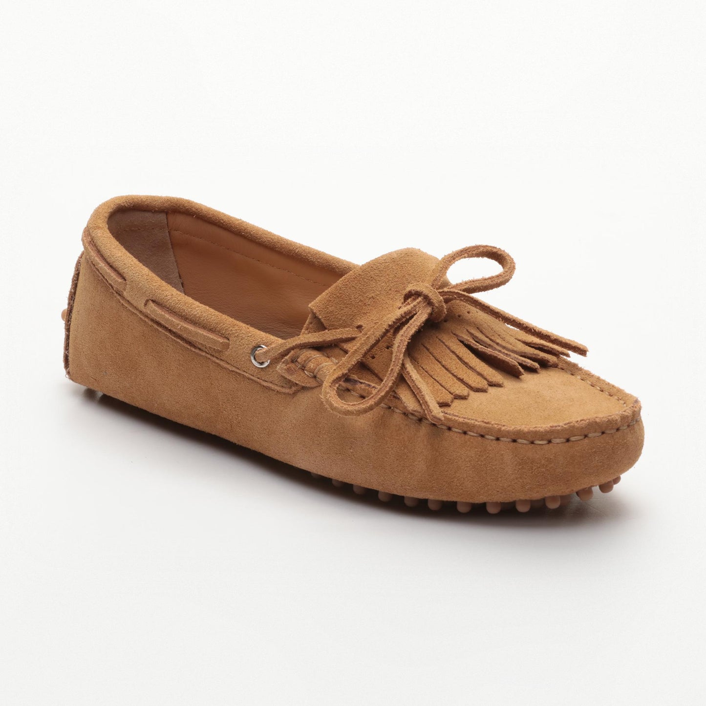 EMMA mocassins à lacets cognac