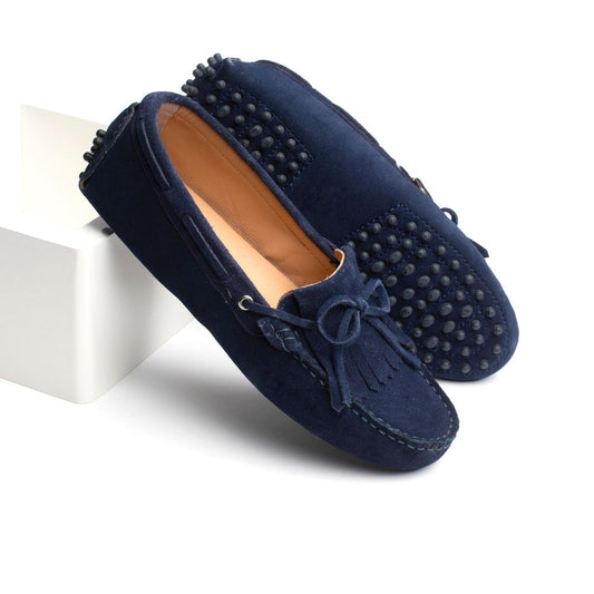 EMMA mocassins à lacets marine