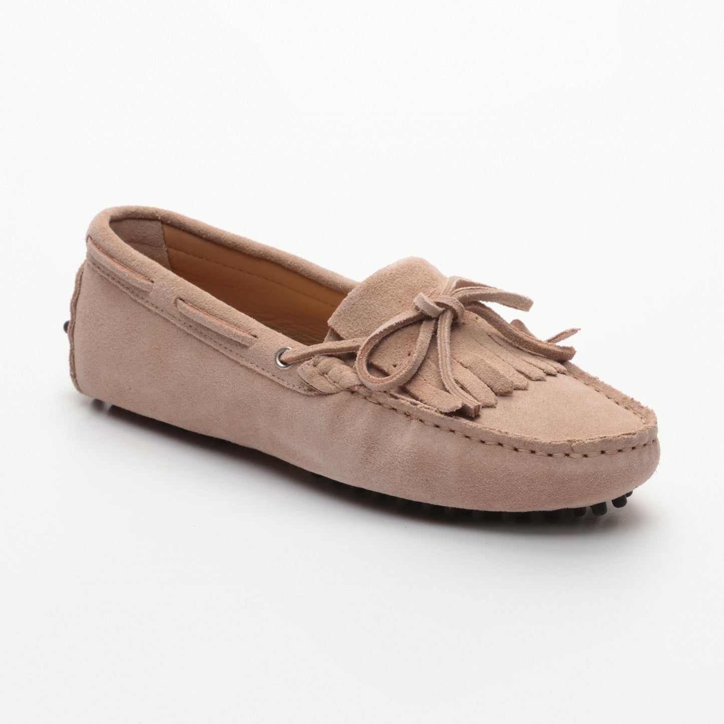 EMMA mocassins à lacets vieux rose