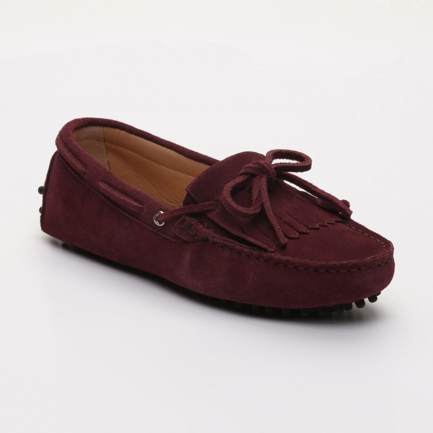 EMMA mocassins à lacets violet foncé